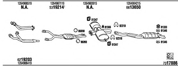 FONOS MB50010B Exhaust System